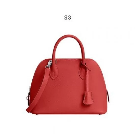 希少【HERMES】レッド レザー BOLIDE レザータグ ハンドバッグ エルメス ハンドバッグ 《ボリード》 | Hermès - エルメス-公式